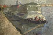 Vincent Van Gogh Bathing Float on the Seine at Asnieres (nn04) oil on canvas